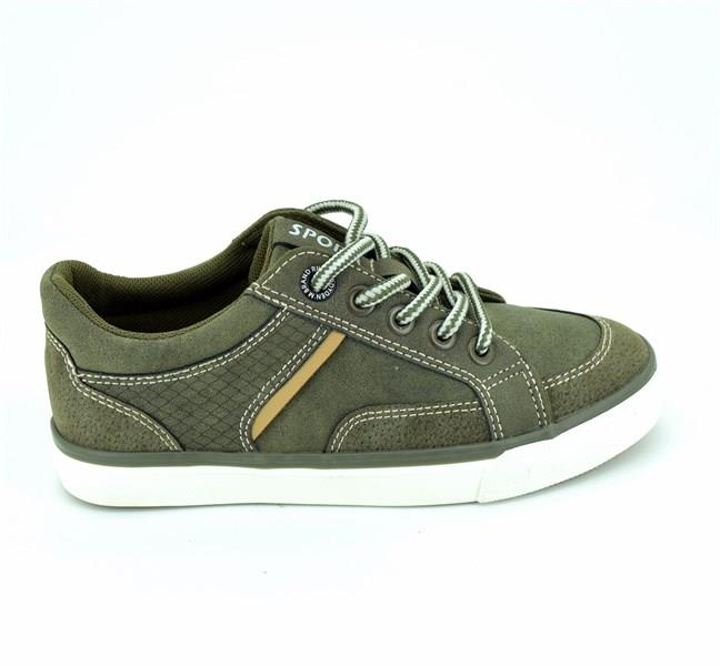 Pantofi baieti sport cu siret jeans/kaki/crem [2]