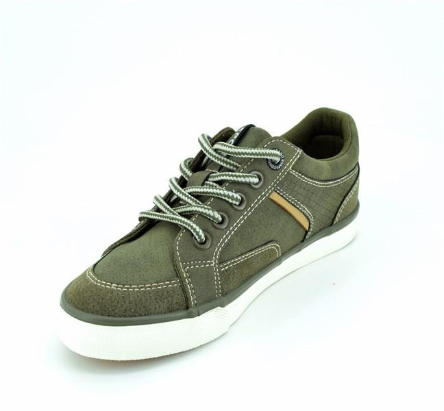 Pantofi baieti sport cu siret jeans/kaki/crem [5]