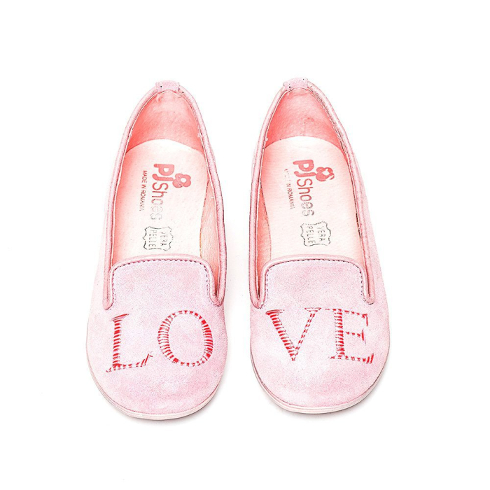 Pantofi balerini fete PJ Shoes Angel Roz [1]