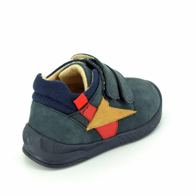 Pantofi Copii Piele Camel/ Bleumarin [3]