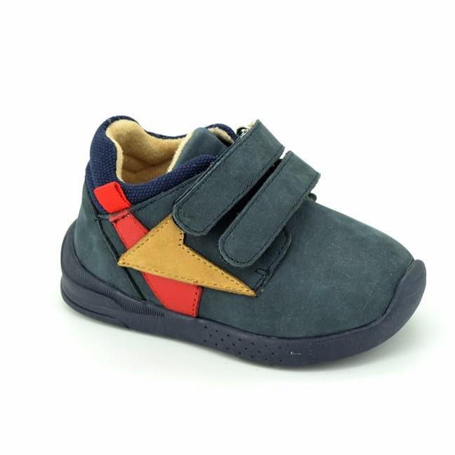 Pantofi Copii Piele Camel/ Bleumarin [4]