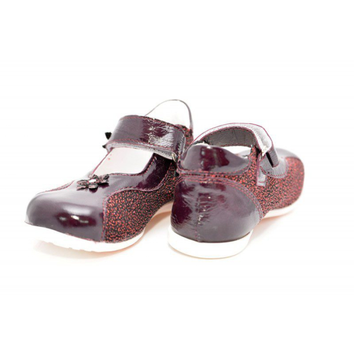 Pantofi fete piele Bordo [3]