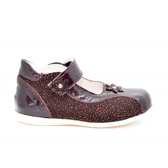 Pantofi fete piele Bordo [2]