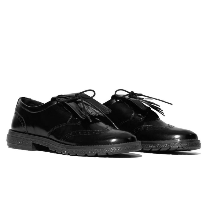 Pantofi fete scoala Voque negru gliter [1]