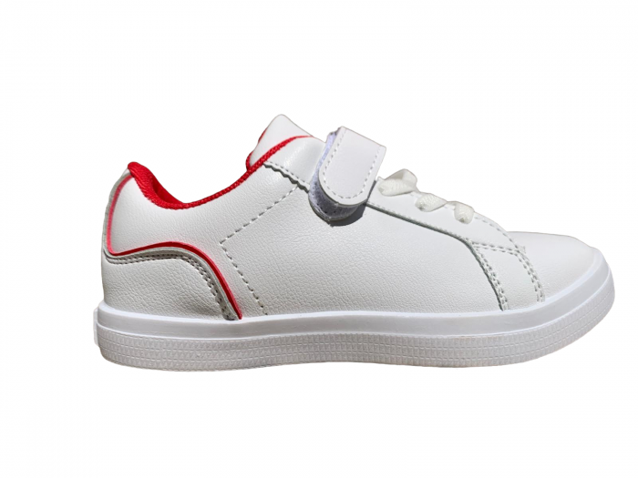 Pantofi sport copii, culoare alb, cu șireturi elastice fixe [2]