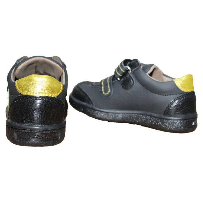 Pantofi Sport copii negri din piele naturala [2]