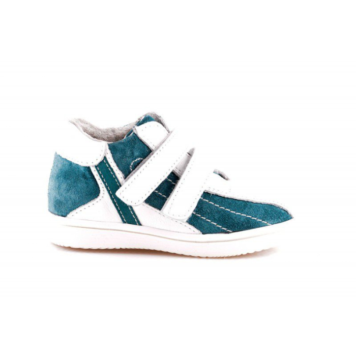 Pantofi Sport Copii din piele alb turcoaz [3]