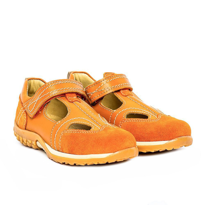 Sandale copii piele Pj Shoes 174 portocaliu [1]
