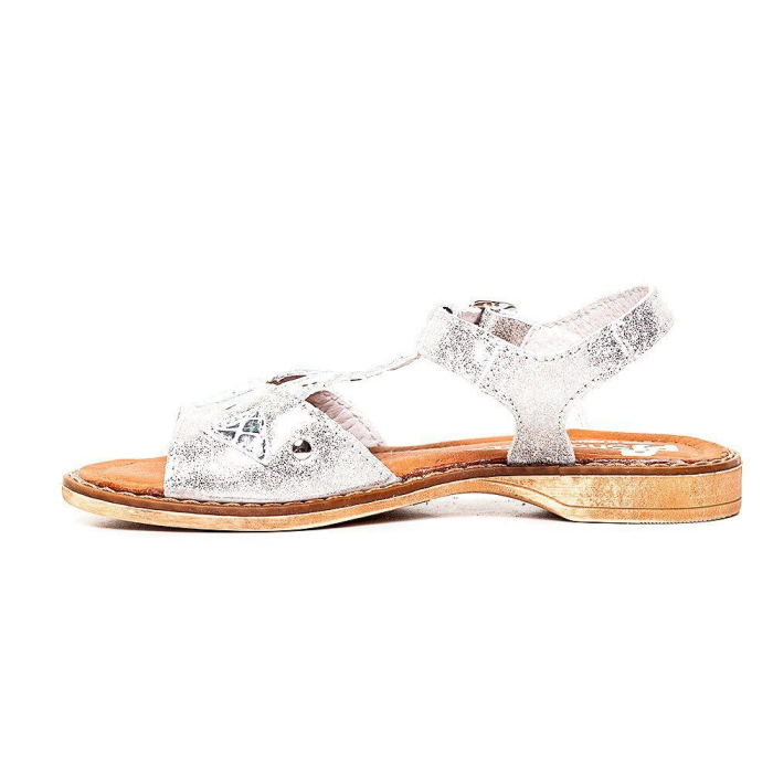 Sandale din piele pentru fete Venus argintiu PJ Shoes [3]