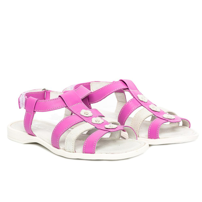 Sandale piele fete Gladiator Lila PJ Shoes [1]