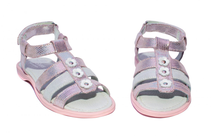 Sandale piele fete Gladiator Roz PJ Shoes [1]