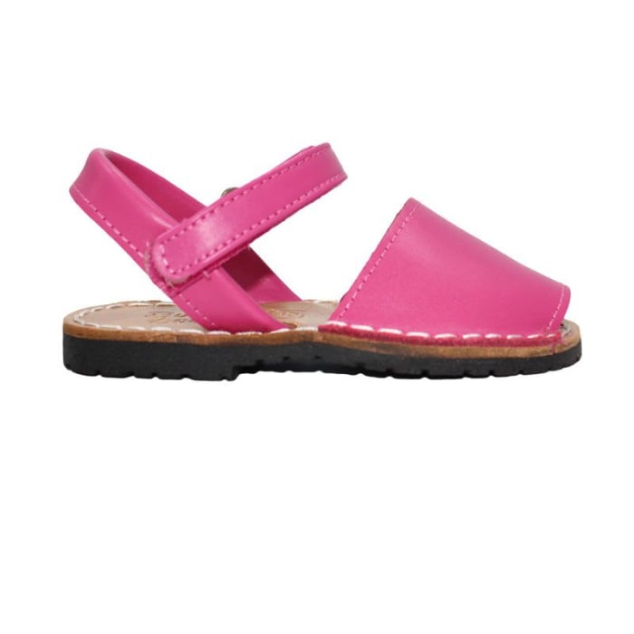 Sandalute copii din piele naturala fuxia [2]
