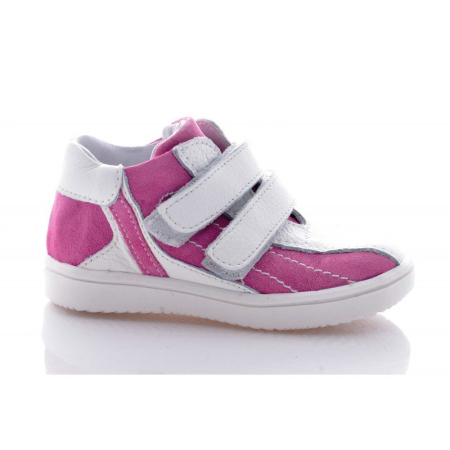 Adidasi fete piele alb roz [3]