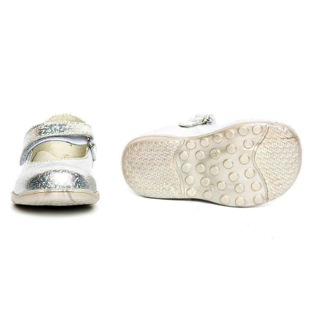 Balerini din piele Candy Argintiu PJ Shoes [4]