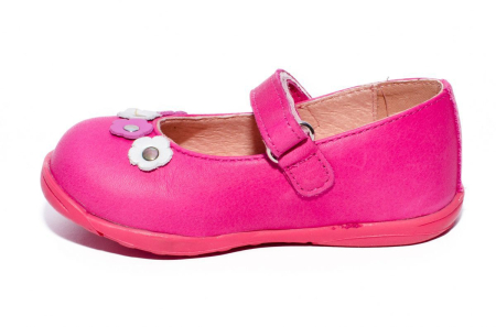 Balerini din piele Candy Roz PJ Shoes [2]