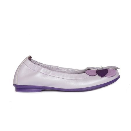 Balerini fete piele Lara Pj Shoes mov deschis [3]