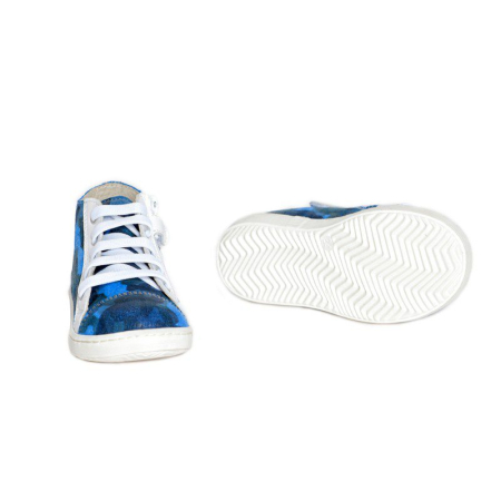Bascheti piele copii Rocky army blu [1]
