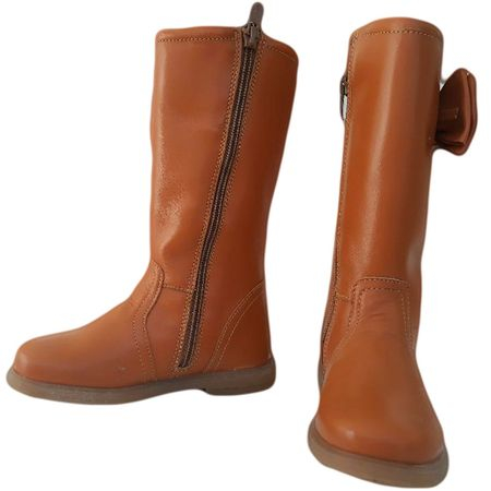 Cizme copii piele Ada camel Pj Shoes [1]