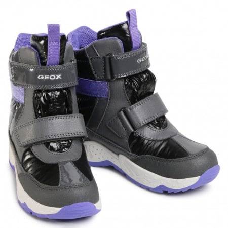 Cizme de zăpadă Geox J Sentiero G.B Wpf B Grey Purple [10]