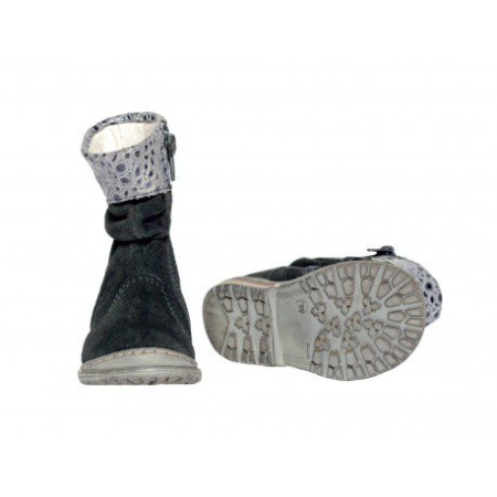Cizme fetite piele Lilly negru Pj shoes [2]