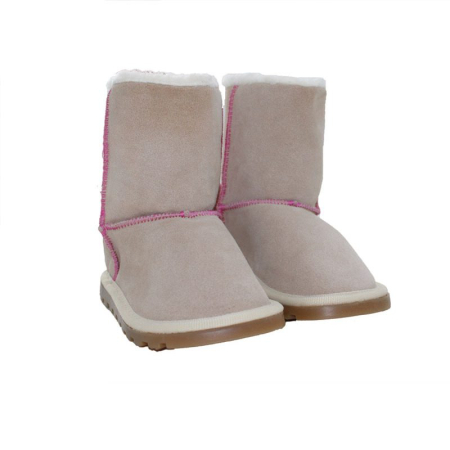 Ghete si Cizme de blana - Cizme tip Ugg copii Milano bej Pj Shoes