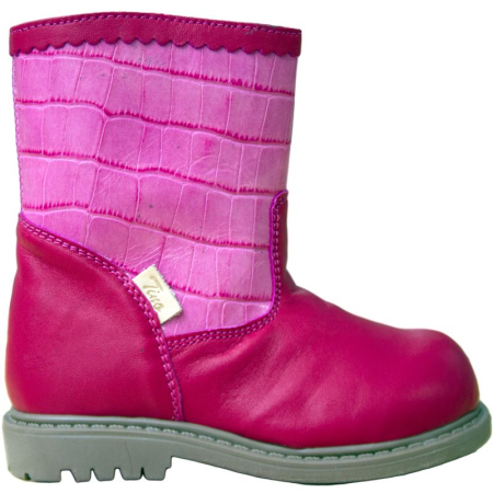 Cizmulite copii din piele naturala fuxia Tino [2]