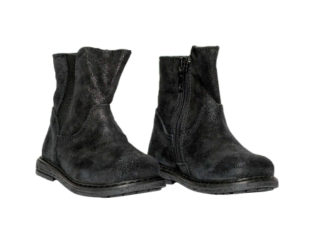 Incaltaminte Fete - Cizmulite copii piele Leyla negru Pj Shoes