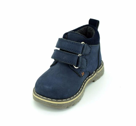 Ghete Copii din Piele Bleumarin/ Camel [2]