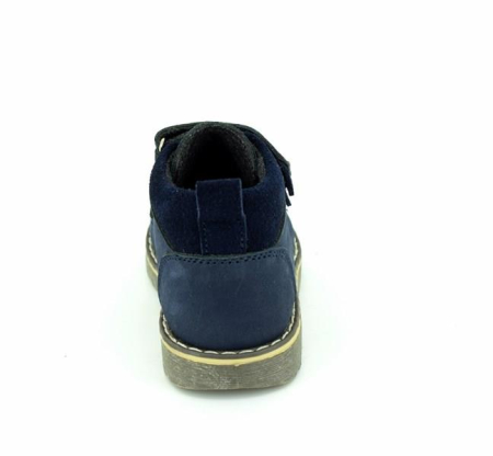 Ghete Copii din Piele Bleumarin/ Camel [4]