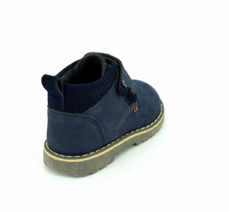 Ghete Copii din Piele Bleumarin/ Camel [3]