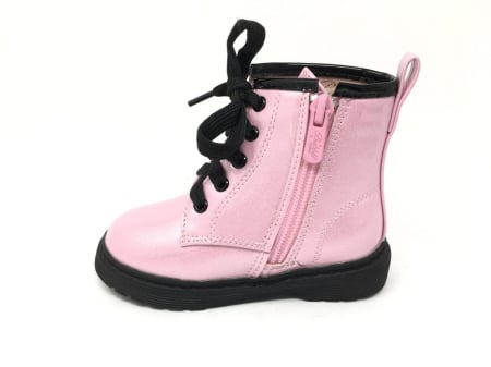 Ghete Fete piele sidefata Roz Negru [1]