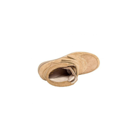 Ghete platforma Geppi din piele naturala bej Pj Shoes 32 [4]