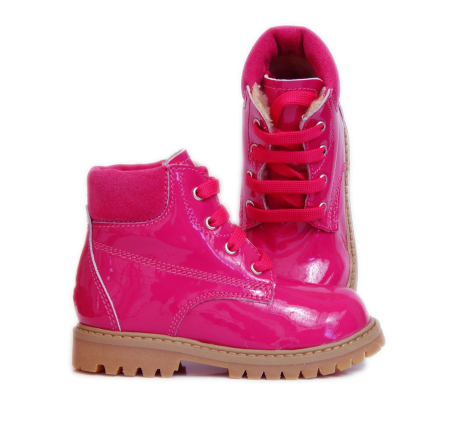 Ghete si Cizme de blana - Ghetute copii piele Luca fuxia Pj Shoes