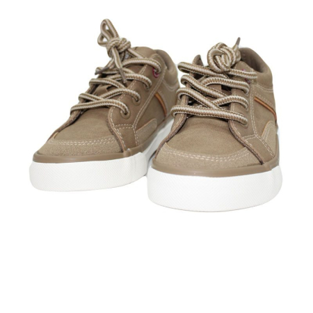 Pantofi baieti sport cu siret jeans/kaki/crem [7]