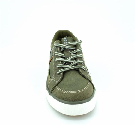 Pantofi baieti sport cu siret jeans/kaki/crem [3]
