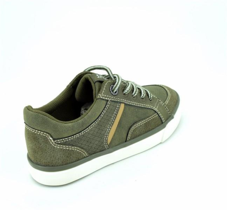 Pantofi baieti sport cu siret jeans/kaki/crem [5]
