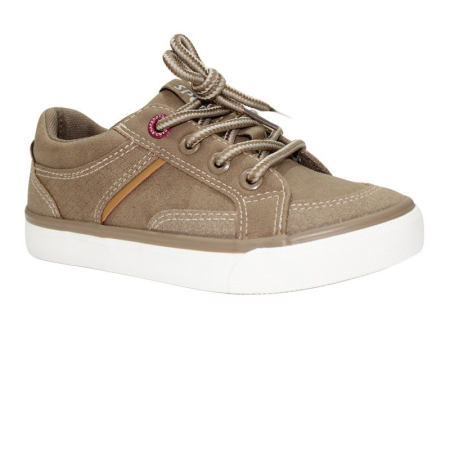 Pantofi Baieti - Pantofi baieti sport cu siret jeans/kaki/crem
