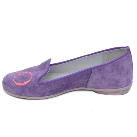 Pantofi balerini fete PJ Shoes Angel mov [4]
