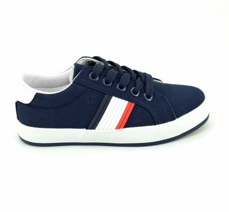Pantofi casual cu siret bleumarin/rosu/alb [1]