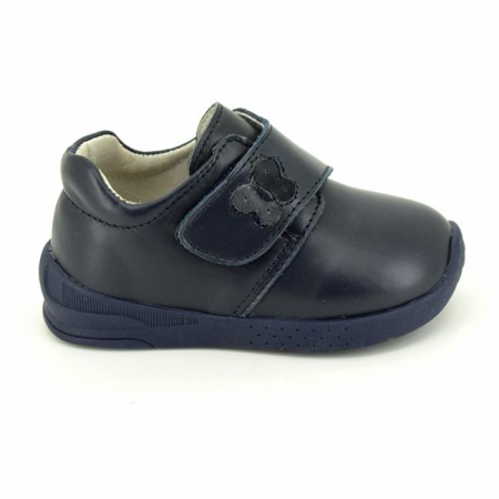 Pantofi copii Fluturas din Piele Naturala Roz/ Bleumarin/ Bej [1]