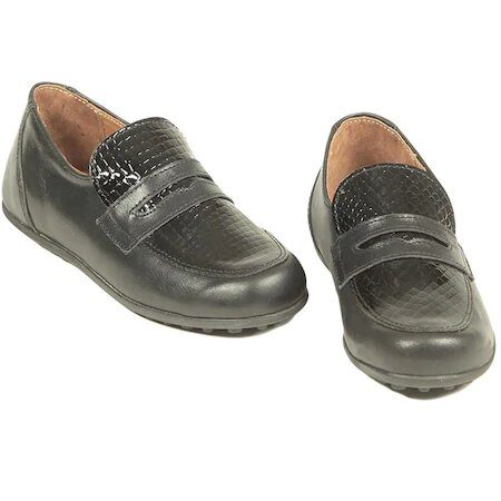 Pantofi Baieti - Pantofi copii piele negri Albert PJ Shoes