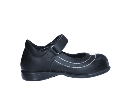 Pantofi Copii Piele Negri cu Stelute Albe [1]