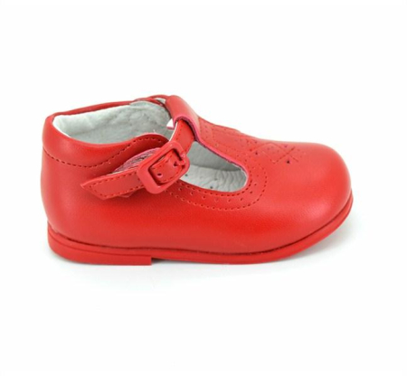 Pantofi Copii Rosii din Piele Naturala