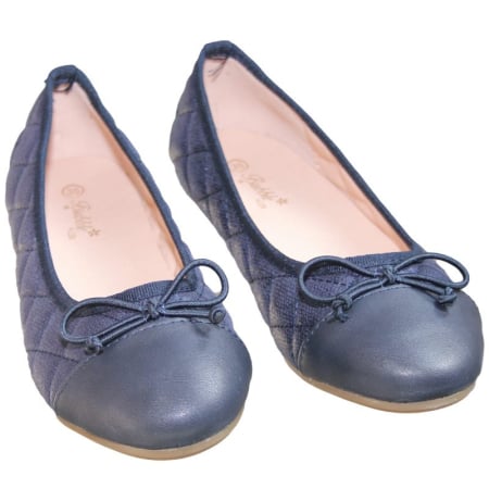 Pantofi fete cu fundita bleumarin [1]