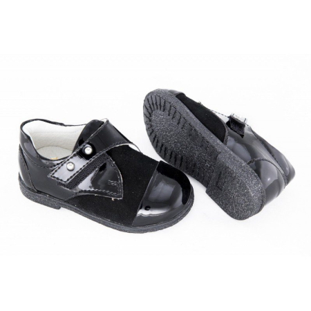 Pantofi fete piele 1620 lac nero [1]
