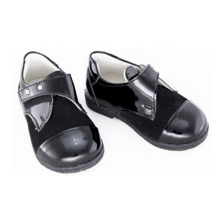 Pantofi si Balerini - Pantofi fete piele 1620 lac nero
