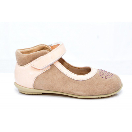 Pantofi fete piele roz nud [1]