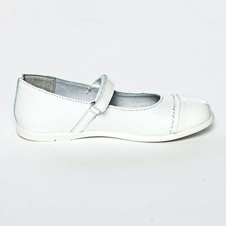 Pantofi fete piele Pj Shoes Cherry alb [1]