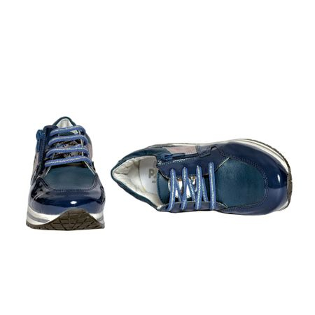 Pantofi Like din piele naturala blu [1]