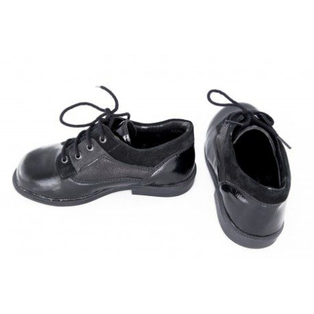 Pantofi piele baieti negru lac [1]